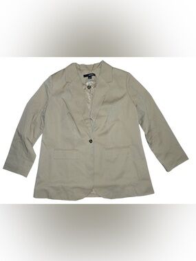 Denim 24/7 Women's Beige Single-Button Blazer NWOT